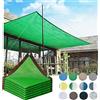 ZHJSHOU Telo Ombreggiante Verde, Tenda Parasole Esterno, Protezione Raggi UV Vela Tenda, Schermante Ombreggiante 90% Per Piante Telo Ombra Da Giardino Patio Serra,0.5X2m