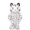 NICI Borsa dell'acqua calda a forma di leopardo delle nevi Eleni Snowbell, morbido animale di peluche, per adulti e bambini a partire dai 10 mesi, 300 ml, 34 cm, bianco - 62447