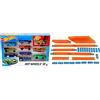 Hot Wheels Set Macchinine da 10 Veicoli in Scala 1:64, con Decorazioni Mozzafiato, da Collezionare, 54886, Modelli Assortiti + Mega Pista Lunga 12 Metri