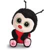 NICI Glubschis 62593 Lily May Coccinella di peluche morbida, tenero pupazzo per coccole e giochi, per adulti e bambini, 15 cm, nero