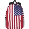 NBAGHPQ Zaino da scuola con stampa bandiera americana, impermeabile, da viaggio, università, facile da trasportare