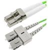 Techly Professional 107876 Cavo Fibra Ottica Multimodale OM5 SC/LC 50/125 3 m Verde Fluo