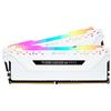 Corsair Vengeance RGB PRO 16 GB (2x8 GB) DDR4 3200MHz C16 XMP 2.0 Kit di Memoria Illuminato RGB LED Entusiasta, Bianca