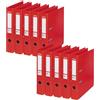 Esselte-Raccoglitore con meccanismo a leva in PVC, dorso 50 mm, formato A4, colore: nero A4 rosso