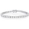 Diamond Treats Bracciale Tennis Uomo Argento Sterling 925, Bracciale Uomo Argento 925 21,5 cm, Bracciali Tennis con Pietre Zirconi Cubici