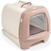 Pet's Market Toilette Lettiera Chiusa Gatto Gatti 80's Maxi con Cassetto Estraibile Paletta Filtro Antiodore Colori Assortiti 62x47x48,5 cm (80's Maxi)