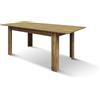 PAZZO DESIGN Tavolo Allungabile Mariano, Piano In Nobilitato Melaminico, Rovere Rustico, Tavolo Da Cucina, 120x80x75 cm, Made In Italy - id_2198