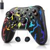 AceGamer Aurora 2.4G Bluetooth Controller Senza Fili per PC Windows/Switch/Stem/Ios/Android,Gamepad PC con a Effetto Hall, Pulsante Posteriore Programmabile, Attuatore Lineare Risonante (Colorato)
