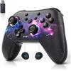 AceGamer Aurora 2.4G Bluetooth Controller Senza Fili per PC Windows/Switch/Stem/Ios/Android,Gamepad PC con a Effetto Hall, Pulsante Posteriore Programmabile, Attuatore Lineare Risonante (Galassia)