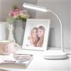 EMOS Lampada da tavolo a LED Molly 12 W, luminosità 650 lm, dimmerabile, colore della luce regolabile (3000 - 6500 K), braccio flessibile, cavo di ricarica da 1,5 m, con adattatore di alimentazione da