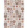 MANI TEXTILE TPS_TREN_PIM_90 Tappeto, Poliestere, Rosso, 90 x 130