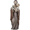 Inmaculada Romero IR San Giuseppe Figura Religiosa 59 cm. con bambino in Braccia Immagine Resina Colore