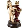 Inmaculada Romero IR Angelo barca a vela figura 30 cm. Immagine Resina Colore