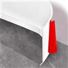 Hengrongshen Battiscopa in PVC Adesivo, 10cm x 3.0m Copri Battiscopa Adesivo, Morbido Profilo Angolare PVC, Profili in PVC Copri Battiscopa Decorativi per Cucina e Bagno,Soggiorno, Officio (Bianco)
