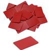 QUARKZMAN 100 Pezzi Spessori in Plastica 60 x 40 x 2 mm Distanziatori Piastrelle Squadrette Angolari Blocco Sottotetto Cunei Mobili Pannelli Plastica Esterno Rigida, Rosso