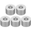 PATIKIL M6 Rotondo Alluminio Spaziatori, 5pz Metallo Spaziatore Alluminio 6.2mm ID x 15mm OD x 10mm L Spessore Alluminio Spaziatore Vite Stallo per 1/4 o M6 Vite Bulloni
