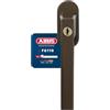 Abus Fg110 Maniglia con Blocco Antifurto, Serratura a Spinta con Cilindro per Finestre, Chiave Maestra, Livello di Sicurezza: 2, 59222, Marrone