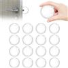 Noa Home Deco Gommini Paracolpi 16 Pezzi Fermaporta Maniglia a Muro 40x8mm Fermaporta da Pavimento Paracolpi Porta Fermaporta Maniglia Trasparenti Rotondi in Gomma per Pareti, Pavimento e Mobili