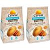 CÉRÉAL MADELEINE CON MIELE INTEGRALI, Senza glutine e senza lattosio, Con farina di riso integrale, Merendine per adulti e bambini, Perfette a colazione, 170 gr, 6 monoporzioni (Confezione da 2)