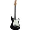 EKO GUITARS - Chitarra Elettrica ST‑300, Corpo Pioppo, Manico Acero, Tastiera WPC, 3 Pickup Single‑Coil, Ponte Tremolo, 22 Tasti, Colore Nero