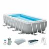 Intex Piscina Smontabile Intex Prism Frame 488 x 244 x 107 cm 10.874 l Grigio