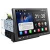 ATOTOZONE A5L Autoradio Android 10 Pollici Adattivo per 1DIN&2DIN, Schermo Futtuante, CarPlay e Android Auto Senza Fili, Tethering via WiFi/BT/USB, Mirrorlink, DSP/FM/RDS, GPS Navi, 2G+32G, A5LG110T