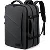 LOVEVOOK Zaino Bagaglio A Mano Per Easyjet 45x36x20 Ryanair Zaino Da Viaggio Per Aeroplano, Zaino Per 17 Pollici Laptop Grande Zaini Da Uomo Donna Per Viaggi Weekender, Grigio