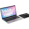 MAXLEGEN PC Portatile Notebook, 14 Pollici Portatile16GB RAM 256GB SSD 1920 * 1080 Full HD Computer, 2.4G/5G WiFi, Dual Speakers, BT4.2, USB3.0, Laptop Mouse e Mousepad Inclusi