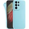 MyGadget Cover per Samsung Galaxy S21 Ultra - Custodia Protettiva in Silicone Morbido - Case TPU Flessibile - Ultra Protezione Antiurto & Antiscivolo Azzurro