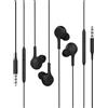 Kefiany Cuffie da 3,5 mm cablate (2 confezioni)Auricolare cavo jack AUX per telefono PC Headphones microfono musica audio compatibile con Samsung connettore ausiliario Earbuds Earphones MP3 Android spina