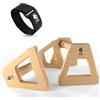 TS King Grandi maniglie per flessioni - 2 maniglie in legno antiscivolo e per le articolazioni - Parallettes & Calisthenics Equipment ideale per l'allenamento del peso corporeo in interni ed esterni, perfetto