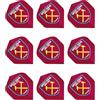 FOCO F2048 West Ham UTD Football Club Dart Flights - 3 Sets (9 flights in total) by Red Dragon Darts