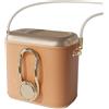 Générique Ventilatore da cintura portatile - Ventilatore da scrivania portatile a mano di piccole dimensioni - Ventilatore ricaricabile a 3 velocità con gancio a borsa e cinghia, gadget rinfrescante per ufficio
