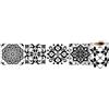 VisitRyl Carta Bordi Adesiva Per Parete Decorazione Autoadesiva Rimovibile Per Cucina Bagno Piastrelle Adesivo Per Pareti Autoadesiva 43 - Fiore Nero 10cm x 240cm