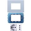 Di Tutto Per Tutti® - Set Completo 4 Pezzi, Placca 3M Da 3 Posti, Supporto 3M 3 Posti, Schuko 2P+T 16A, Bipasso Bivalente 2P+T 16A, Compatibile Vimar Arke, Bianco