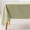 GAMUSI Tovaglia antimacchia tavolo rettangolare a rompi, tinta unita, jacquard, impermeabile, 140 x 180 cm, tessuto al tatto, colore verde