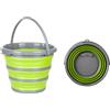 Generico Secchio Pieghevole 10 Litri per Cucina Autolavaggio Casa Campeggio Pesca Facile da Riporre Bacinella Pieghevole Multiuso con Manico Secchio Salva Spazio Bucato Catino Secchio in Plastica e Silicone