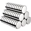BUSATIA Magneti Rotondi 60 Pezzi, 10x3mm Potenti Magneti Calamite da Frigo Piccoli & Rotondi, Calamite per Lavagne Frigo, Lavagne Nere, Mappe, ecc. - Con Scatola per Stoccaggio Gratuita