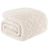 Whale Flotilla Coperta Plaid in Pile di Microfibra, Coperta Morbida, Calda e Soffice per Letto Singolo e Matrimoniale, Copridivano Leggera per Ogni Stagione, 150 x 200 cm, Bianco