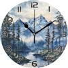 Orologio da Parete Rotondo Silenzioso in Acrilico con Note e