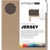 schlafgut Easy Jersey, lenzuola con angoli 120x200 cm a 130x200 cm, 100% cotone biologico, certificato ÖKO TEX, Sand Deep