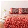 Bassetti Completo Copripiumino Matrimoniale Granfoulard Como in Raso di Cotone-Rosso