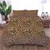 WWQAYZ Set Lenzuola Matrimoniale Leopardo Parure Copripiumino Letto Matrimoniale con Cerniera Sacco Copri Piumino in Microfibra Morbido e Traspirante 155 cm x 220 cm