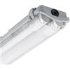 LEDKIA LIGHTING - Plafoniera Stagna LED 60 cm | 18W | 1980 lm | IP65 Resistente all'Acqua | Durata 40.000 Ore | Ideale per Interni ed Esterni | Connessione Unilaterale, Bianco Naturale 4000K