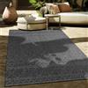 Paco Home Tappeto Per Esterno Da Balcone Terrazza Tappeto Cucina Moderno Boho Etnico, Dimensione:300x400 cm, Colore:Antracite 2