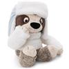 NICI Izzy Icetumbler Bradipo di peluche con berretto, morbido e tenero pupazzo per coccole e giochi, per adulti e bambini, 35 cm, beige - 62422