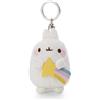 NICI-62212 Portachiavi in Peluche di Molang con Stella cadente, Compagno Fedele per Lo Zaino o la Borsa di Grandi e piccini, 8 cm, Colore Bianco, 62212