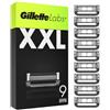 Gillette Labs - Set di 9 ricariche per rasoio da uomo, con 5 migliori lame di marca, barra esfoliante per una rasatura morbida ed efficace, compatibili con le maniche GilletteLabs