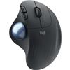 Logitech Ergo M575 Mouse Trackball Wireless - Facile Controllo Con Il Pollice, Tracciamento Fluido, Per Windows, Pc E Mac, Con Bluetooth E Usb, Nero, ‎10 x 4.8 x 13.4 cm 145 grammi
