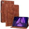 Rosbtib Custodia Lenovo Tab M10 FHD Plus (TB-X606F TB-X606X) / K10 (TB-X6C6L), Folio Pieghevole Cover con Slot per schede Chiusura Magnetica Cover Lenovo Tab M10 Plus 10,3, Gigli marroni